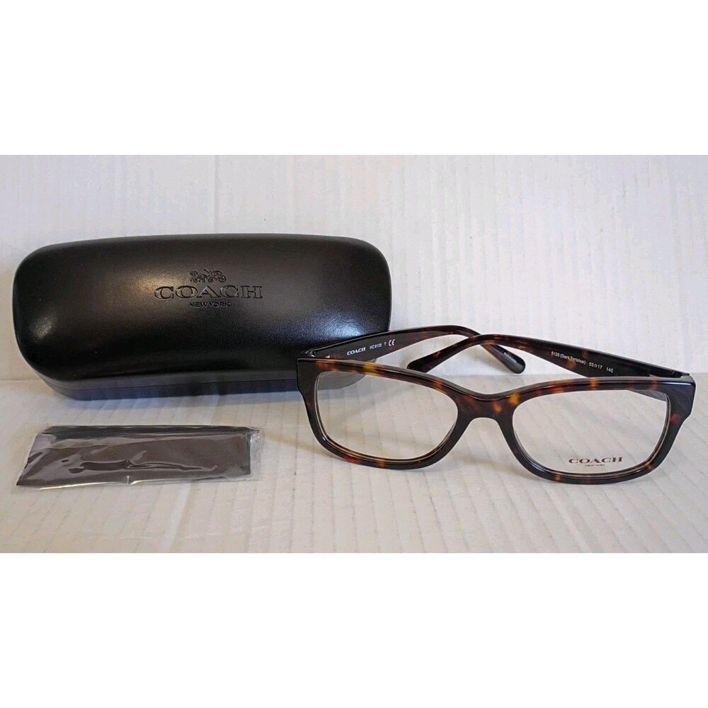 Coach Eyeglasses Optical Frame HC6133T 5120 Dark Tortoise Glitter & Case - NEW!